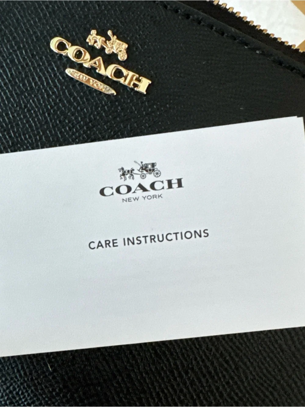 Coach out leather strap